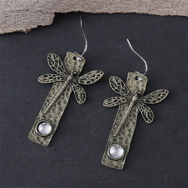 Vintage Simple Dragonfly Earrings
