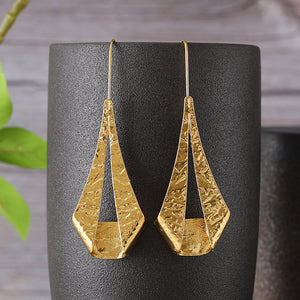 Vintage Teardrop Leaf Earrings