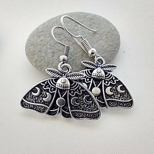Personalized Exaggerated Sculpted Sun and Moon Flower Earrings