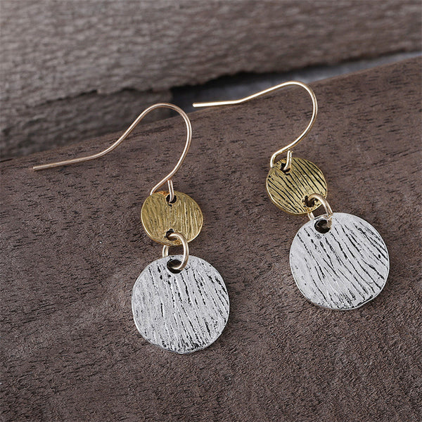 Minimalist Geometric Round Round Earrings