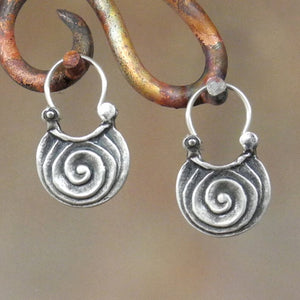 Gypsy Bent Metal Earrings