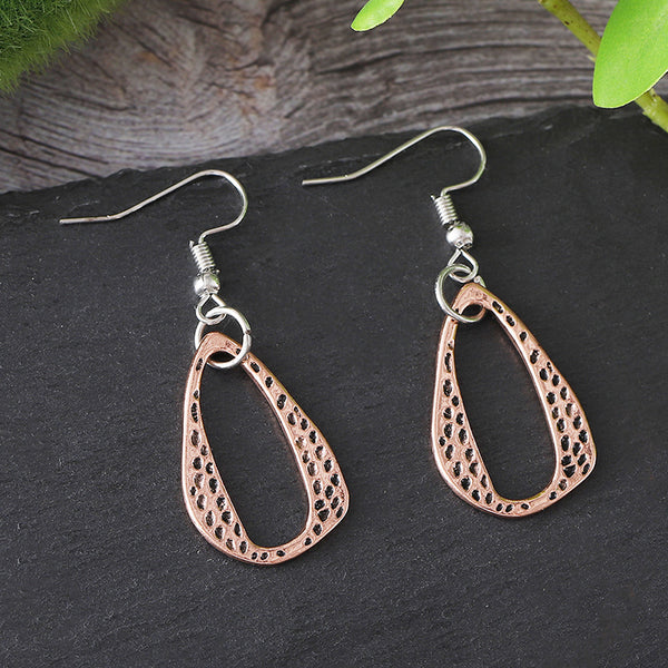 Geometric Irregular Leopard Earrings