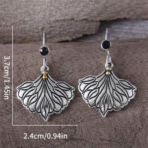 Vintage Simple Leaf Dangle Earrings