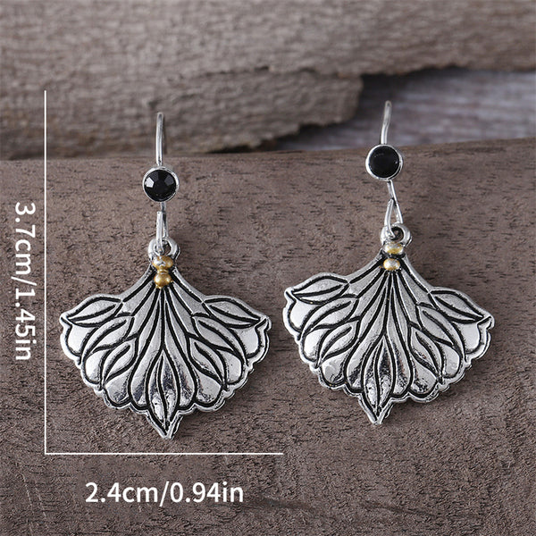 Vintage Simple Leaf Dangle Earrings