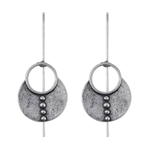 Personalized Vintage Silver Earrings