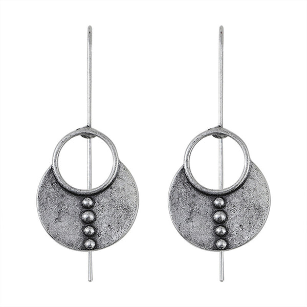 Personalized Vintage Silver Earrings