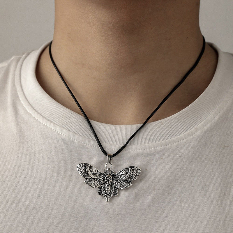 Personalized Skull Butterfly Earrings Necklace