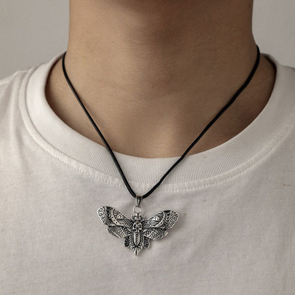 Personalized Skull Butterfly Earrings Necklace