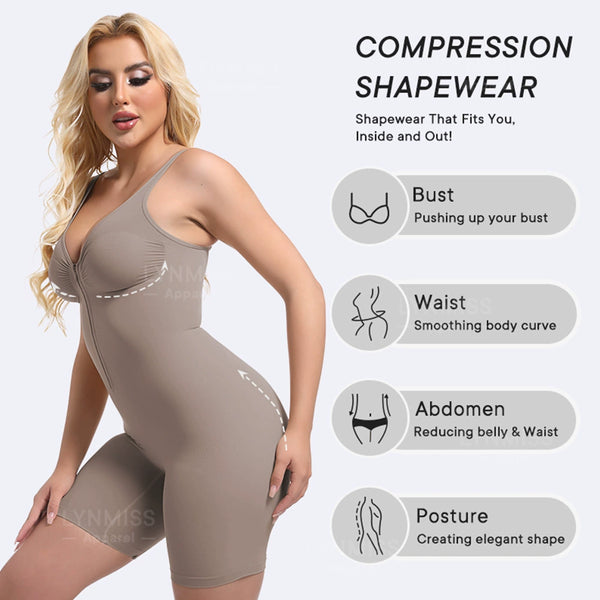 Women's Seamless Tummy-Control and Butt-Lifting Body Shaper Bodysuit