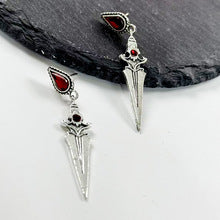 Vintage Dark Gothic Dagger Shaped Earrings