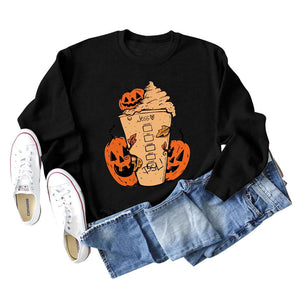 Halloween Pumpkin Cup Sweatshirt