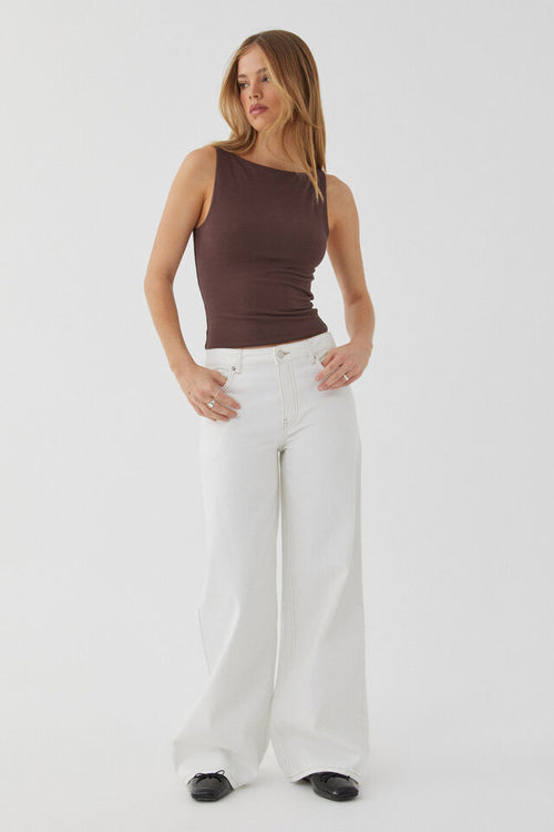 European and American washed retro straight high waist wide legs loose drape versatile jeans