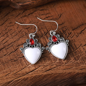Vine Floral and Diamond Earrings