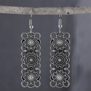 Ethnic Vintage Square Earrings