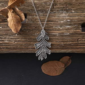 Oak Leaf Pendant Necklace