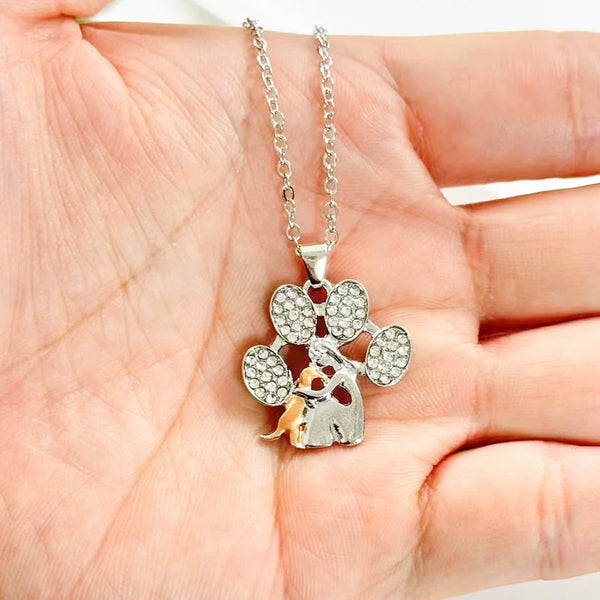 Puppy Hugs Pendant Necklace