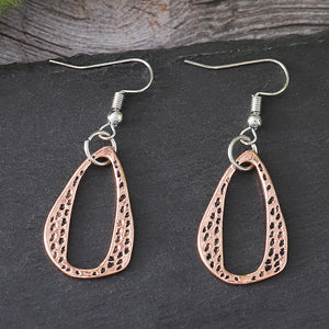 Geometric Irregular Leopard Earrings