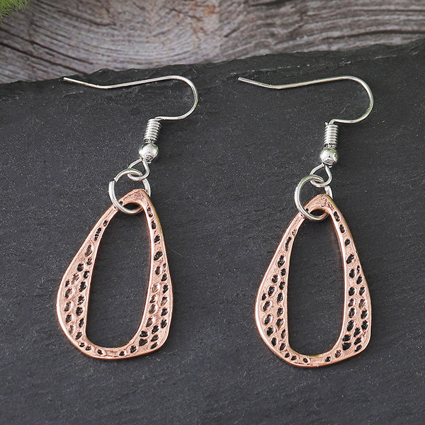 Geometric Irregular Leopard Earrings