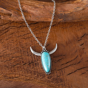 Turquoise Bullhead Necklace