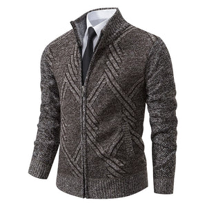 Men's Cardigan Thick Knit Sweater Casual Sweater Jacket