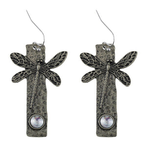 Vintage Simple Dragonfly Earrings
