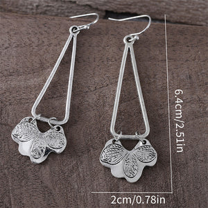 Personalized Geometric Triangle Dangle Earrings
