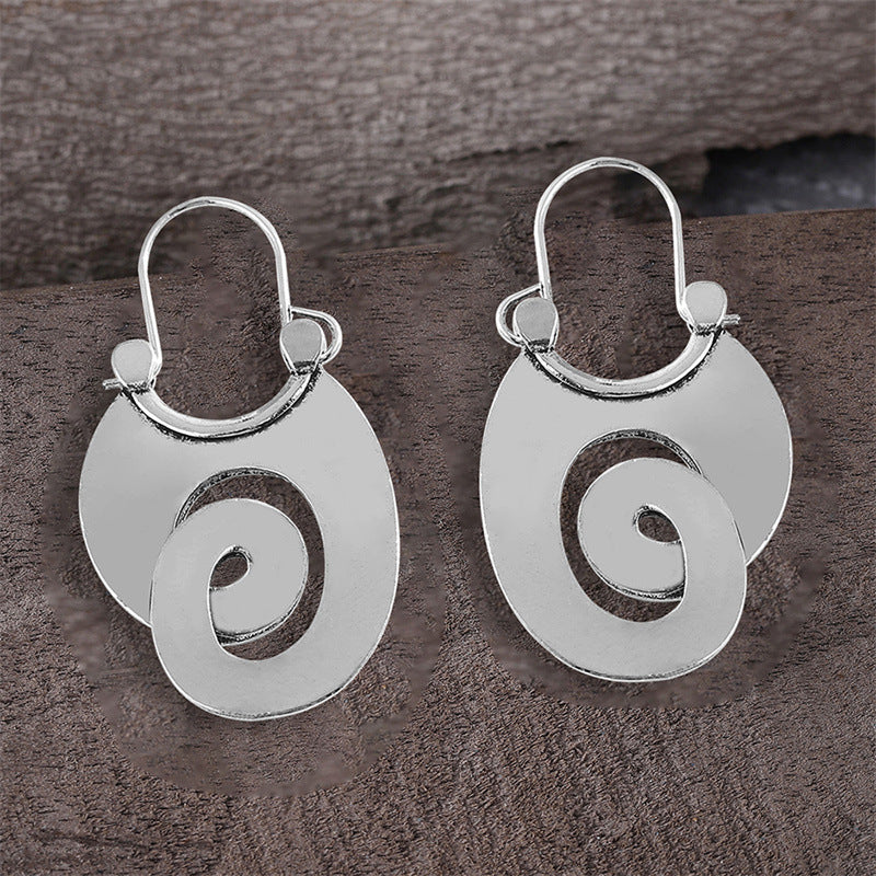 Bent Symbol Dangle Earrings
