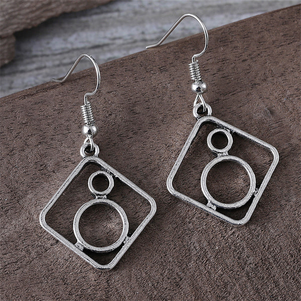 Simple Geometric Square Earrings