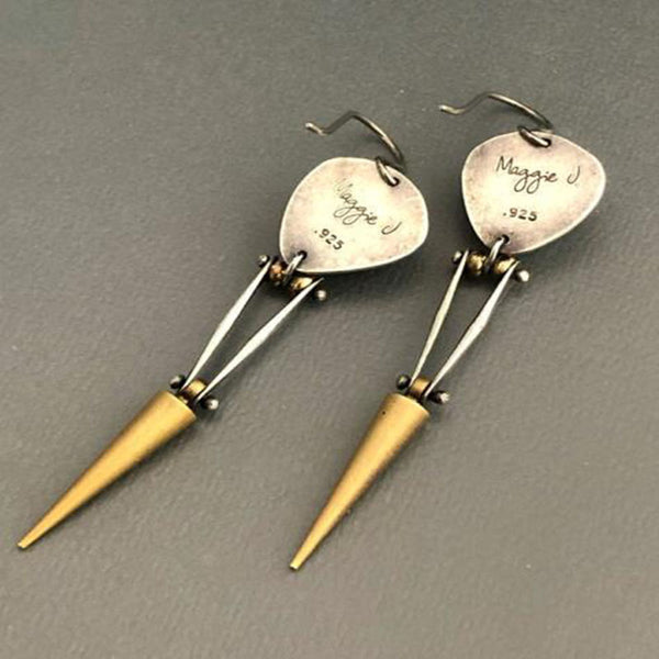 Bullet Dangle Long Earrings