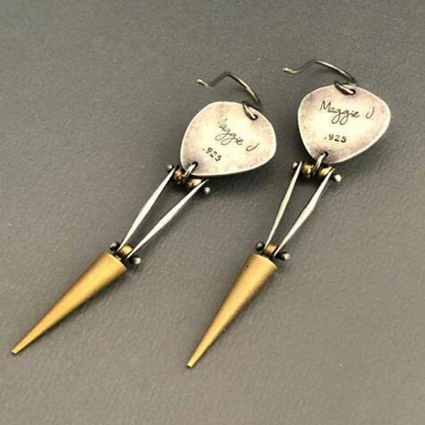 Turquoise Creative Bullet Cone Earrings