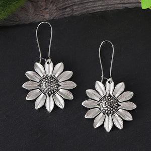 Cubic Sunflower Earrings