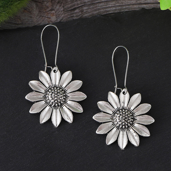 Cubic Sunflower Earrings