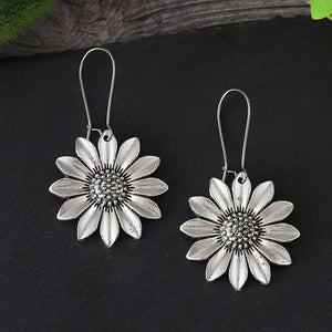 Cubic Sunflower Earrings