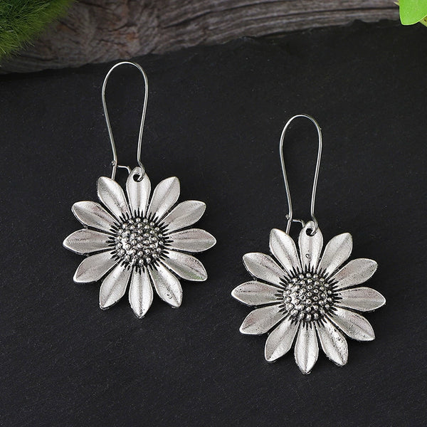 Cubic Sunflower Earrings