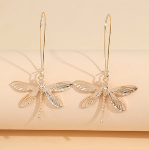 Vintage Dragonfly Dangle Earrings