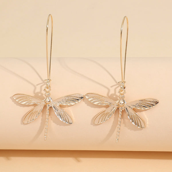 Vintage Dragonfly Dangle Earrings