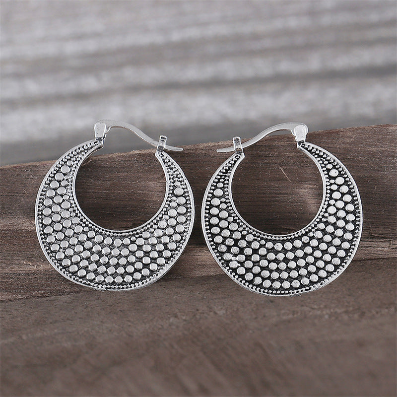 Half Moon Vintage Simple Fashion Earrings
