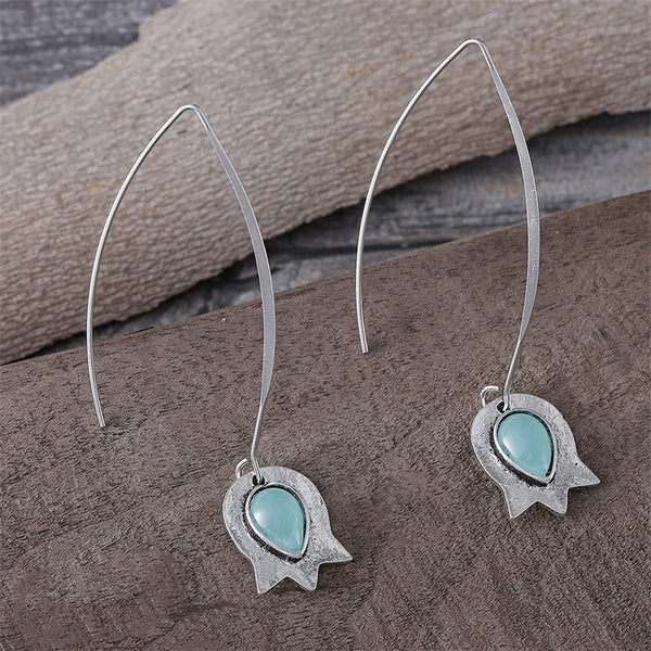 Vintage Simple Jellyfish Dangle Earrings