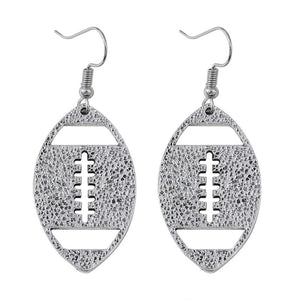 Floral Rugby Dangle Earrings