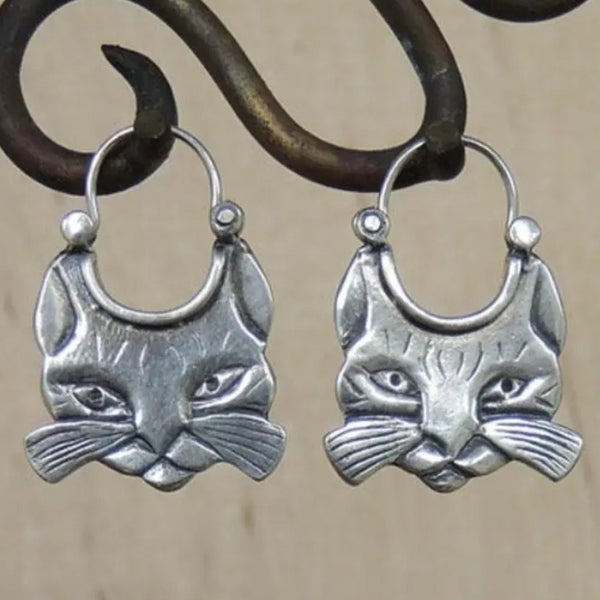 Vintage Quirky Cat Earrings