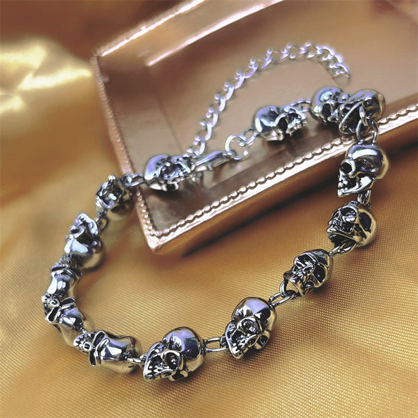 Creative Personalized Fashion Punk Skull Metal Bracelet