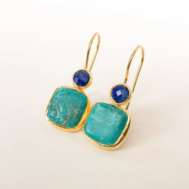 Geometric Square Alloy Earrings