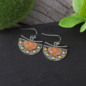 Bohemian Style Personalized Creative Fan Earrings