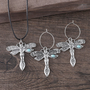 New Vintage Simple Turquoise Dragonfly Jewelry