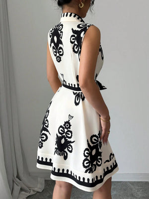 Women's summer printed dress set