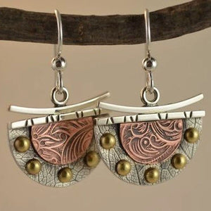 Bohemian Style Personalized Creative Fan Earrings