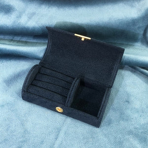 Arched Mini Velvet Travel Jewelry Box