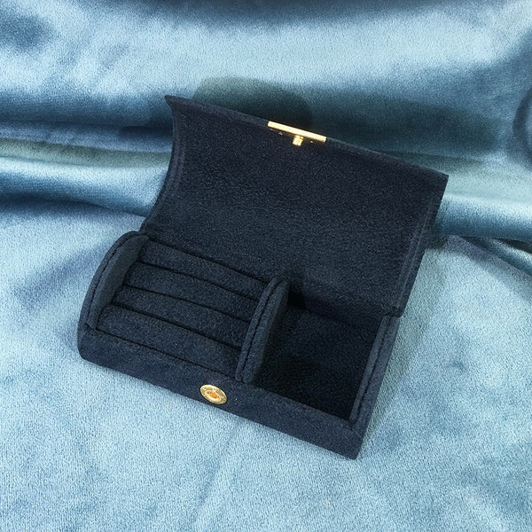 Arched Mini Velvet Travel Jewelry Box