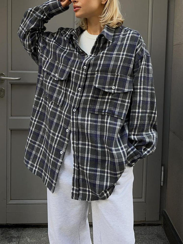 Vintage Double Pocket Check Shirt