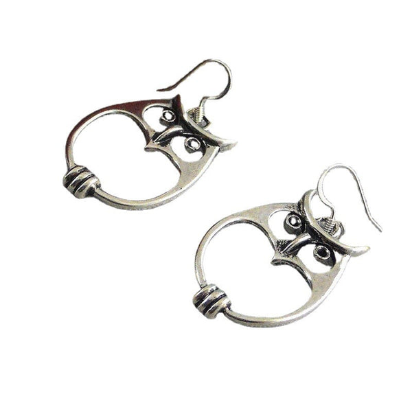 Vintage Creative Owl Alloy Earrings